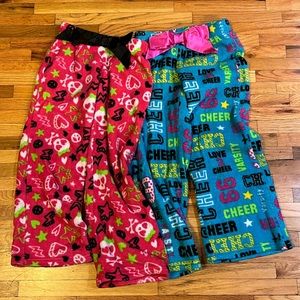2 pairs of girls soft pj pants